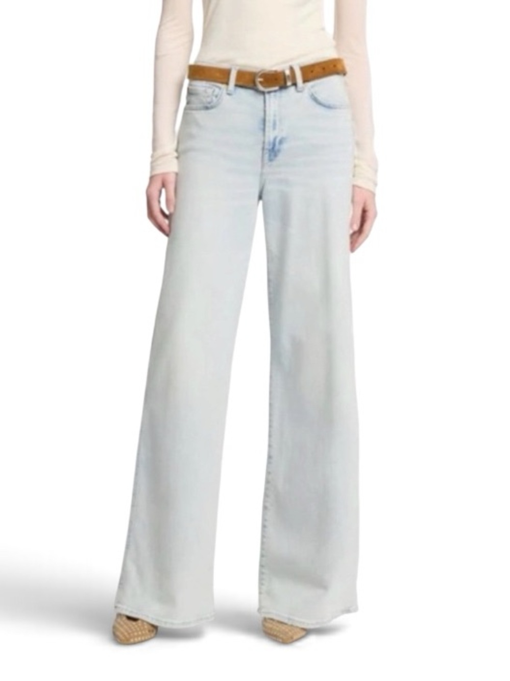 7FAMK Lotta High Waisted Wide Leg Jeans in Maui | 32 NWT